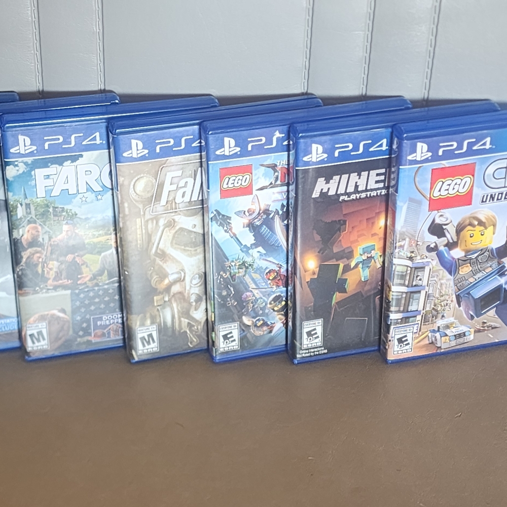 Video Game Collection - Blue Cases